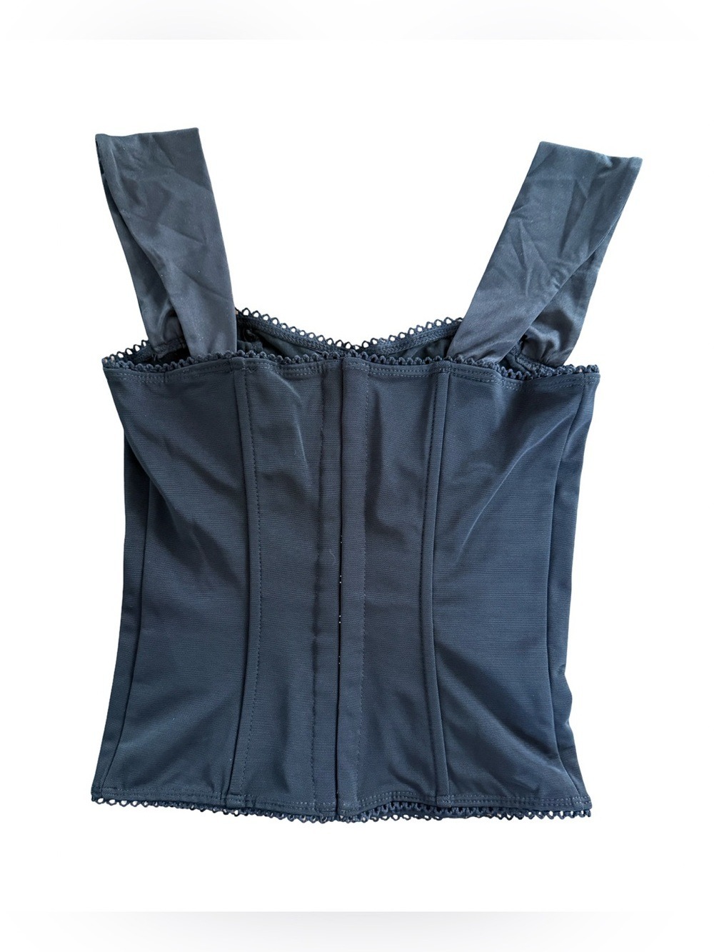 Edikted Marcella Black Wide Strap Mesh Corset Top NWT Size XS - Picture 5 of 8